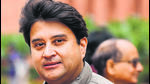Union minister Jyotiraditya Scindia. (PTI) Union minister Jyotiraditya Scindia. (PTI)
