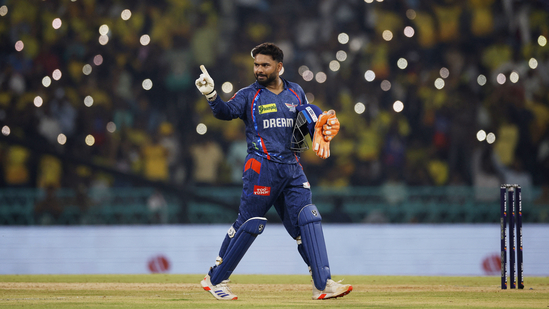Rishabh Pant scored 63 runs against Chennai Super Kings. (REUTERS)