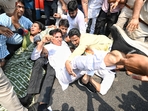 The BJP on Wednesday dismissed the Congress' charge of vendetta after the Enforcement Directorate (ED) chargesheeted Sonia Gandhi and Rahul Gandhi in the National Herald case.(Hindustan Times) The BJP on Wednesday dismissed the Congress' charge of vendetta after the Enforcement Directorate (ED) chargesheeted Sonia Gandhi and Rahul Gandhi in the National Herald case.(Hindustan Times)
