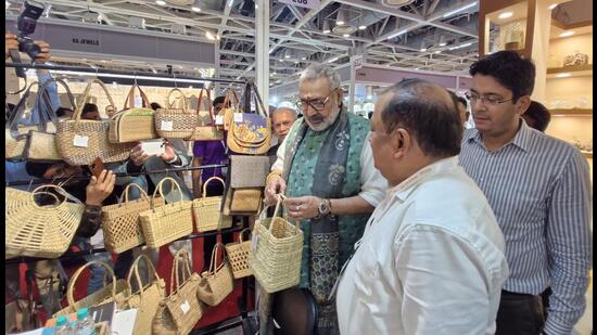 Union minister of textiles Giriraj Singh on Wednesday inaugurated the 59th edition of the Indian Handicrafts and Gifts Fair (IHGF Delhi Fair – Spring 2025) at the India Expo Centre & Mart, Knowledge Park II, Greater Noida. (HT Photo) Union minister of textiles Giriraj Singh on Wednesday inaugurated the 59th edition of the Indian Handicrafts and Gifts Fair (IHGF Delhi Fair – Spring 2025) at the India Expo Centre & Mart, Knowledge Park II, Greater Noida. (HT Photo)