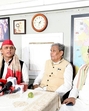Samajwadi Party chief Akhilesh Yadav speaking to the media in Bhubaneswar on Wednesday. Former Union minister Srikant Jena is also seen. (SOURCED ) Samajwadi Party chief Akhilesh Yadav speaking to the media in Bhubaneswar on Wednesday. Former Union minister Srikant Jena is also seen. (SOURCED )