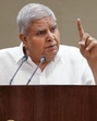 VP Jagdeep Dhankhar said India had not bargained for a democracy where judges will act as a “super Parliament”. (PTI photo) VP Jagdeep Dhankhar said India had not bargained for a democracy where judges will act as a “super Parliament”. (PTI photo)