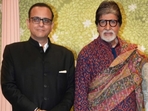 Nikhil Nanda with Amitabh Bachchan at Anant Ambani and Radhika Merchant's wedding. Nikhil Nanda with Amitabh Bachchan at Anant Ambani and Radhika Merchant's wedding.