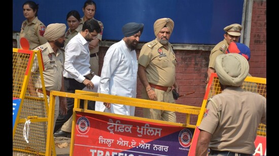 The FIR against Bajwa was lodged at the Mohali cyber crime police station following a complaint by constable Taranpreet Kaur, a social media cell operator in Mohali, who identified an allegedly objectionable post on Facebook (HT) The FIR against Bajwa was lodged at the Mohali cyber crime police station following a complaint by constable Taranpreet Kaur, a social media cell operator in Mohali, who identified an allegedly objectionable post on Facebook (HT)