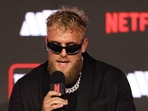 NEW YORK, NEW YORK - APRIL 9: Jake Paul attends the press conference announcing the third fight between Katie Taylor and Amando Serrano at The Theater at Madison Square Garden on April 9, 2025 in New York City. Ed Mulholland/Getty Images/AFP (Photo by Ed Mulholland / GETTY IMAGES NORTH AMERICA / Getty Images via AFP)(Getty Images via AFP) NEW YORK, NEW YORK - APRIL 9: Jake Paul attends the press conference announcing the third fight between Katie Taylor and Amando Serrano at The Theater at Madison Square Garden on April 9, 2025 in New York City. Ed Mulholland/Getty Images/AFP (Photo by Ed Mulholland / GETTY IMAGES NORTH AMERICA / Getty Images via AFP)(Getty Images via AFP)