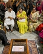 West Bengal Governor C V Ananda Bose meets people from violence hit Murshidabad, in Kolkata on Thursday. (PTI Photo) West Bengal Governor C V Ananda Bose meets people from violence hit Murshidabad, in Kolkata on Thursday. (PTI Photo)