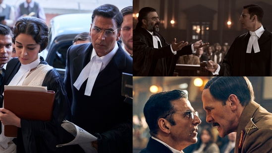 Ananya Panday, Akshay Kumar and R Madhavan in Kesari 2 Ananya Panday, Akshay Kumar and R Madhavan in Kesari 2