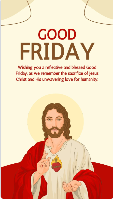 May the solemn beauty of Good Friday fill your heart with peace and purpose. May the solemn beauty of Good Friday fill your heart with peace and purpose.