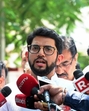 Mumbai, Mar 20 (ANI): Shiv Sena (UBT) leader Aaditya Thackeray speaks to the media after meeting Maharashtra Governor C. P. Radhakrishnan, at Raj Bhavan in Mumbai on Thursday. Congress MLA Nana Patole and others also present. (ANI Photo) (Deepak Salvi) Mumbai, Mar 20 (ANI): Shiv Sena (UBT) leader Aaditya Thackeray speaks to the media after meeting Maharashtra Governor C. P. Radhakrishnan, at Raj Bhavan in Mumbai on Thursday. Congress MLA Nana Patole and others also present. (ANI Photo) (Deepak Salvi)