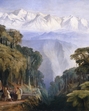 Painting titled ‘Kinchinjunga from Darjeeling' (1877) painted by Edward Lear. (Getty Images) Painting titled ‘Kinchinjunga from Darjeeling' (1877) painted by Edward Lear. (Getty Images)