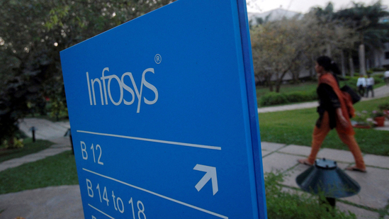 Infosys reported last Thursday a consolidated net profit of Rs. 7,033 crore, seeing an 11.7 per cent decline for the March quarter. The company had posted a profit of <span class='webrupee'>₹</span>7,969 crore in the same quarter last year.(Reuters file)