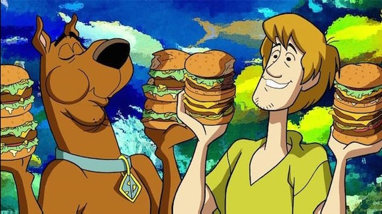 Where do you draw the line?: Shaggy and Scooby-Doo. Where do you draw the line?: Shaggy and Scooby-Doo.