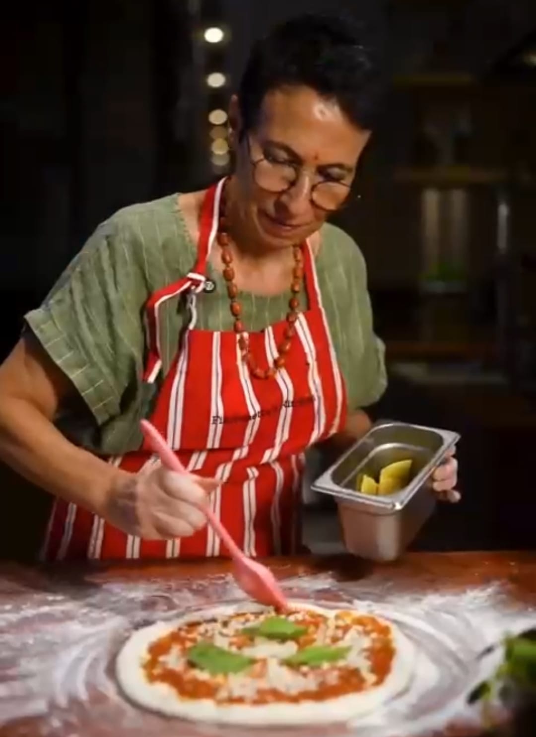 Chef Fiammetta Maggio preparing Italian delights Chef Fiammetta Maggio preparing Italian delights