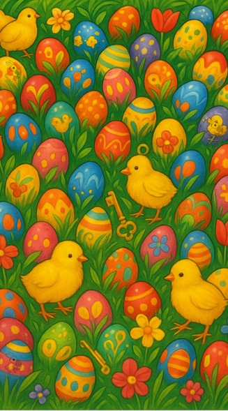 Can you spot the hidden Easter bunnies in this colourful optical illusion?(Image generated using ChatGPT) Can you spot the hidden Easter bunnies in this colourful optical illusion?(Image generated using ChatGPT)