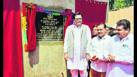 Despite inauguration on April 7, renovation of toilets was incomplete at the Government Senior Secondary School in Kundanpuri. (HT File) Despite inauguration on April 7, renovation of toilets was incomplete at the Government Senior Secondary School in Kundanpuri. (HT File)