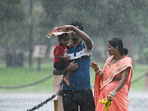Visitors at Kartavya Path during the monsoon season in New Delhi.(Sanjeev Verma/ HT File Photo) Visitors at Kartavya Path during the monsoon season in New Delhi.(Sanjeev Verma/ HT File Photo)