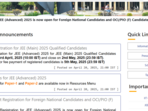 JEE Advanced 2025 registration from April 23 at jeeadv.ac.in(Official website, screenshot) JEE Advanced 2025 registration from April 23 at jeeadv.ac.in(Official website, screenshot)