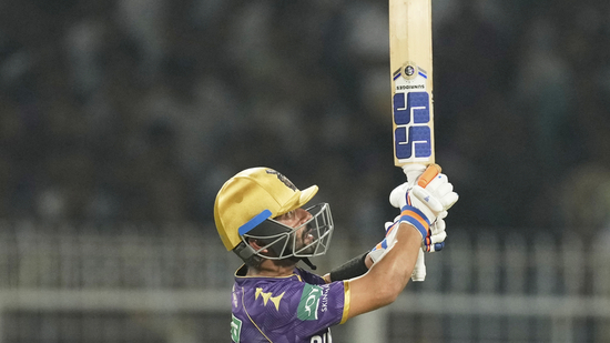 Ajinkya Rahane was the sole KKR batter to prove any sort of threat the entire innings, scoring 50(36) but ultimately falling way short of the standards that were needed.(AP)