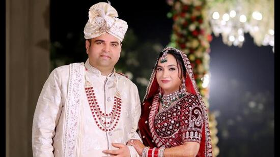 Navendu Prabhat Mishra tied the knot with Garima Tiwari. (Sourced) Navendu Prabhat Mishra tied the knot with Garima Tiwari. (Sourced)