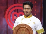 Gaurav Khanna with the Celebrity MasterChef trophy. Gaurav Khanna with the Celebrity MasterChef trophy.