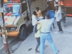 A purported video clip showed the IAF officer, Wing Commander Sheeladitya Bose, roughing up the accused and creating a scene in public. A purported video clip showed the IAF officer, Wing Commander Sheeladitya Bose, roughing up the accused and creating a scene in public.