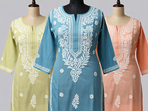 Chikankari kurtis: Weave a little wonder with these charming short beauties(AI Generated) Chikankari kurtis: Weave a little wonder with these charming short beauties(AI Generated)