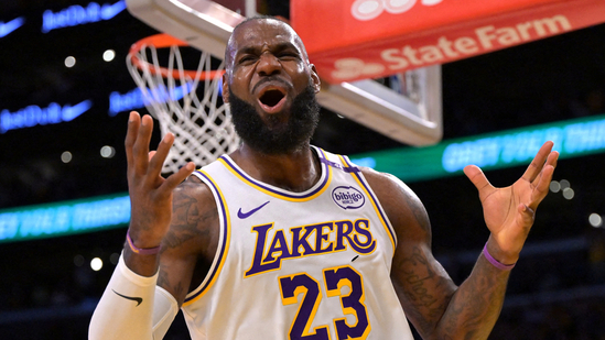 LeBron James has addressed recent comments made by rapper Kevin Gates about his wife Savannah James.(IMAGN IMAGES via Reuters Connect)