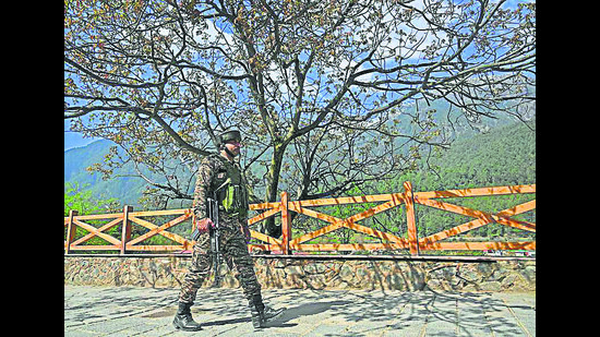Two terrorists were killed along the Line of Control in Baramulla district of north Kashmir on Wednesday, army officials said, adding that a large quantity of weapons were recovered from the site. (AFP representational image) Two terrorists were killed along the Line of Control in Baramulla district of north Kashmir on Wednesday, army officials said, adding that a large quantity of weapons were recovered from the site. (AFP representational image)