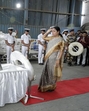 Delhi CM Rekha Gupta salutes the mortal remains of late Lt Vinay Narwal. (HT Photo) Delhi CM Rekha Gupta salutes the mortal remains of late Lt Vinay Narwal. (HT Photo)