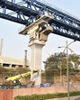 On Tuesday, work commenced on laying 12 segments between piers 453 and 454, with four segments already placed. (HT) On Tuesday, work commenced on laying 12 segments between piers 453 and 454, with four segments already placed. (HT)