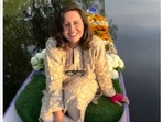 Vinita Chaitanya interacted with local Kashmiri vendors and explored Dal Lake's scenic spots in a video she posted on April 24. (Instagram/ Vinita Chaitanya) Vinita Chaitanya interacted with local Kashmiri vendors and explored Dal Lake's scenic spots in a video she posted on April 24. (Instagram/ Vinita Chaitanya)