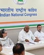 Congress Parliamentary party chairperson Sonia Gandhi Congress president Mallikarjun Kharge with LoP in Lok Sabha Rahul Gandhi during CWC meeting at AICC HQ, in New Delhi on Thursday. (HT PHOTO) Congress Parliamentary party chairperson Sonia Gandhi Congress president Mallikarjun Kharge with LoP in Lok Sabha Rahul Gandhi during CWC meeting at AICC HQ, in New Delhi on Thursday. (HT PHOTO)