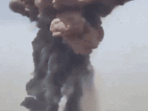 The explosion shattered windows within several kilometres, with social media videos showing a mushroom cloud forming after the blast.(BNO/X) The explosion shattered windows within several kilometres, with social media videos showing a mushroom cloud forming after the blast.(BNO/X)