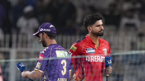 Kolkata Knight Riders and Punjab Kings shared one point each as the match at the Eden Gardens was called off due to rain. (PTI)