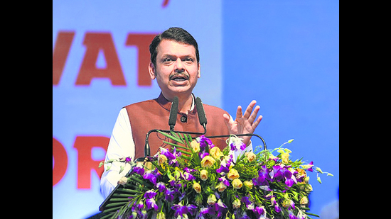 Fadnavis was in Pune on an official two-day visit on Saturday and Sunday. On Sunday, he attended the ‘Pune Urban Dialogue: Challenges and Solutions’ programme at Yashada. (HT) Fadnavis was in Pune on an official two-day visit on Saturday and Sunday. On Sunday, he attended the ‘Pune Urban Dialogue: Challenges and Solutions’ programme at Yashada. (HT)