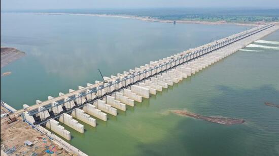 The 378-page report explained what went wrong with the construction of Kaleshwaram project, including the redesigning of the original plan. (Government of Telangana) The 378-page report explained what went wrong with the construction of Kaleshwaram project, including the redesigning of the original plan. (Government of Telangana)