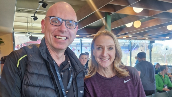 Graham Cooksey was among the Team TCS Teachers who attended a TCS London Marathon workshop with Paula Radcliffe (Handout/PA) Graham Cooksey was among the Team TCS Teachers who attended a TCS London Marathon workshop with Paula Radcliffe (Handout/PA)