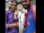 Jasprit Bumrah and Sanjana Ganesan welcomed their son Angad in September 2023. Jasprit Bumrah and Sanjana Ganesan welcomed their son Angad in September 2023.