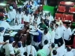 18-MLAs were suspended for creating ruckus inside Karnataka assembly last month. 18-MLAs were suspended for creating ruckus inside Karnataka assembly last month.