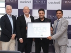 L to R - Robert Shakespeare, Group Design Director - Cracknell, Daniel Thompson, Director - Cracknell, Adil Altaf, Managing Director - Trinity, and Avinash Nagpal, Sr. Vice President, Projects - Trinity L to R - Robert Shakespeare, Group Design Director - Cracknell, Daniel Thompson, Director - Cracknell, Adil Altaf, Managing Director - Trinity, and Avinash Nagpal, Sr. Vice President, Projects - Trinity