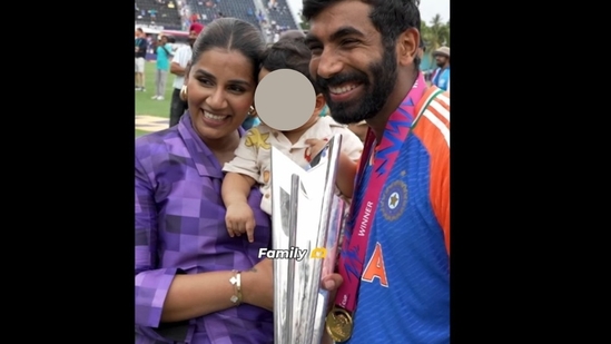 Jasprit Bumrah and Sanjana Ganesan welcomed their son Angad in September 2023. Jasprit Bumrah and Sanjana Ganesan welcomed their son Angad in September 2023.