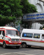 Ambulances waiting for collect COVID 19 swab report outside ICMR National Institute of Virology in Pune, India, on Friday, September 25, 2020. (HT PHOTO) (HT Photo) Ambulances waiting for collect COVID 19 swab report outside ICMR National Institute of Virology in Pune, India, on Friday, September 25, 2020. (HT PHOTO) (HT Photo)