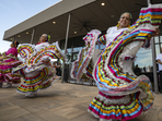 Folklorico dancers from the group Viva Mexico perform their routine during a Cinco de Mayo celebration. The United States is gearing up for Cinco de Mayo. Music, all-day happy hours, and deals on tacos are planned at venues across the country on in a celebration with widely misunderstood origins that is barely recognized south of the border. (AP) Folklorico dancers from the group Viva Mexico perform their routine during a Cinco de Mayo celebration. The United States is gearing up for Cinco de Mayo. Music, all-day happy hours, and deals on tacos are planned at venues across the country on in a celebration with widely misunderstood origins that is barely recognized south of the border. (AP)