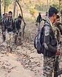 Security personnel during the anti-Naxal operation in Bastar on Monday. (ANI) Security personnel during the anti-Naxal operation in Bastar on Monday. (ANI)