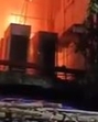 Six fire tenders have been deployed to douse the flames that engulfed a portion of the ground and first floor. (Videograb) Six fire tenders have been deployed to douse the flames that engulfed a portion of the ground and first floor. (Videograb)