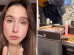 Natalia Khomenko said the man hiding under her bed screamed at her and ran out the door.(Instagram/natalisi_taksisi) Natalia Khomenko said the man hiding under her bed screamed at her and ran out the door.(Instagram/natalisi_taksisi)
