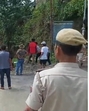 A mob also torched the Public Works Department (PWD) inspection bungalow after the clash broke out on Wednesday. (Video grab) A mob also torched the Public Works Department (PWD) inspection bungalow after the clash broke out on Wednesday. (Video grab)