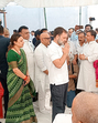 Congress MP Rahul Gandhi pays tribute to Shubham Dwivedi, who lost his life in the Pahalgam terror attack, in Kanpur on Wednesday. (ANI) Congress MP Rahul Gandhi pays tribute to Shubham Dwivedi, who lost his life in the Pahalgam terror attack, in Kanpur on Wednesday. (ANI)