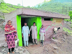 Residents of Nambala area of Rajouri district outside a bunker on Wednesday. (ANI) Residents of Nambala area of Rajouri district outside a bunker on Wednesday. (ANI)
