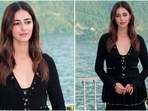 Ananya Panday shines in chic three-tiered black dress at Chanel Cruise 2025/26 show. (Instagram) Ananya Panday shines in chic three-tiered black dress at Chanel Cruise 2025/26 show. (Instagram)
